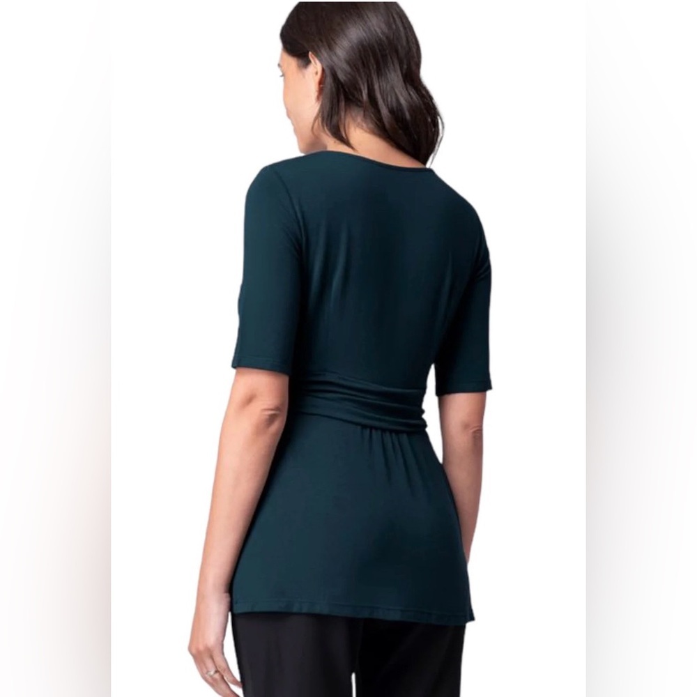 Seraphine maternity to nursing short sleeve fitted top XS - Picture 3 of 7